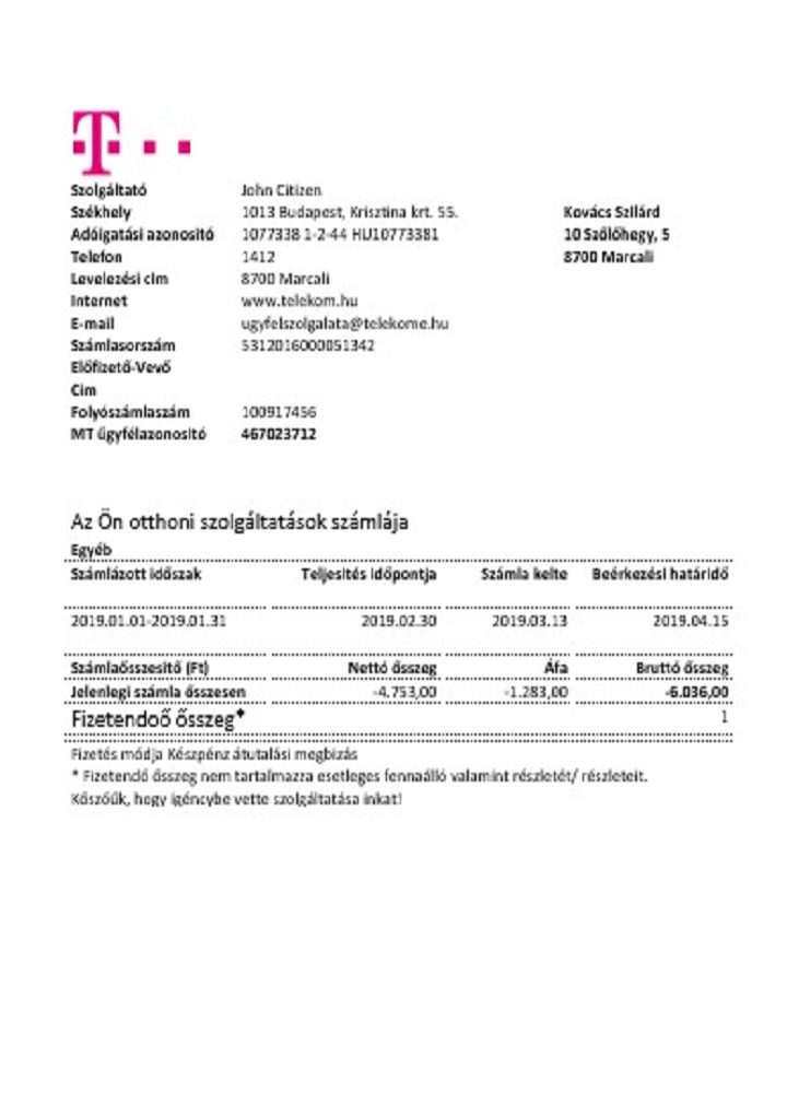  Minol USA business utility bill 